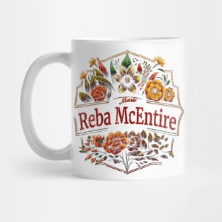 Reba McEntire Flower Vintage Mug